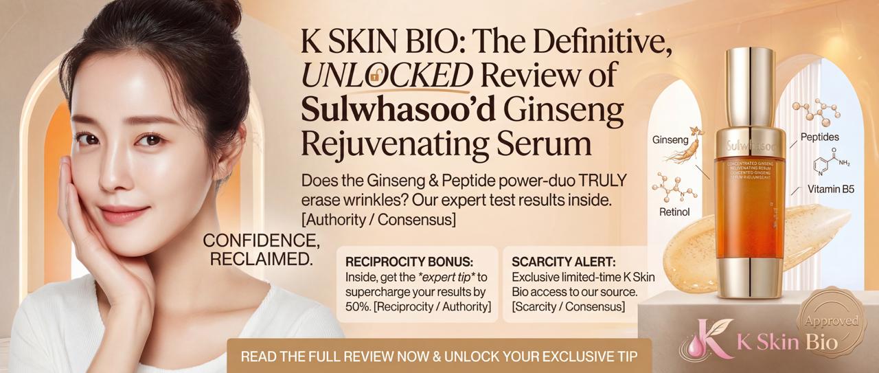 K Skin Bio: The Definitive Review of Sulwhasoo Concentrated Ginseng Rejuvenating Serum
